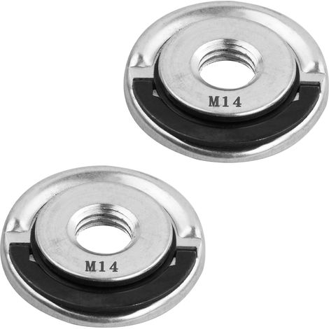 Écrou Serrage Rapide M14 2 Pièces, Écrou Retenue pour Meuleuse Angle, Accessoires Meuleuse Angle Plaque Pression Filetage M14