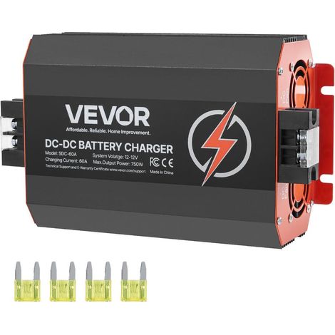 12 V 60 A 750 W chargeur de batterie CC à CC, pour voitures, camping-cars et bateaux, charge intelligente multi-étapes (1/5)