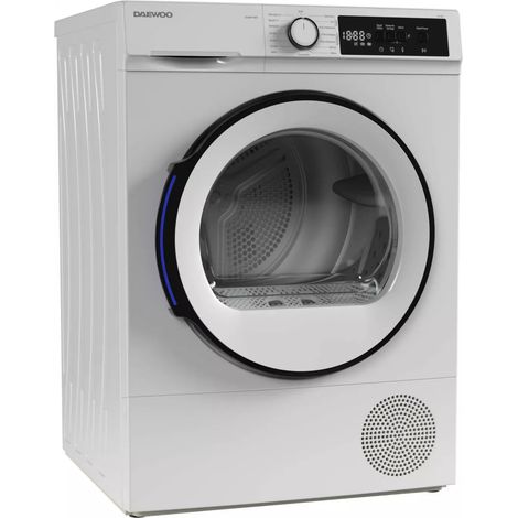 Daewoo – Sèche-linge pompe à chaleur 10kg 60cm – Efficacité condensation C – Niveau sonore 64dB – TDB0GP1WE0 (1/5)