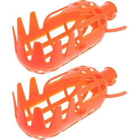 Ensemble de 2 Outils cueille-Fruits - Panier cueille-Oranges pour Perche - Outil de récolte pour Agrumes, pêches, mangues et Baies - Dispositif de récolte extérieur (1/5)