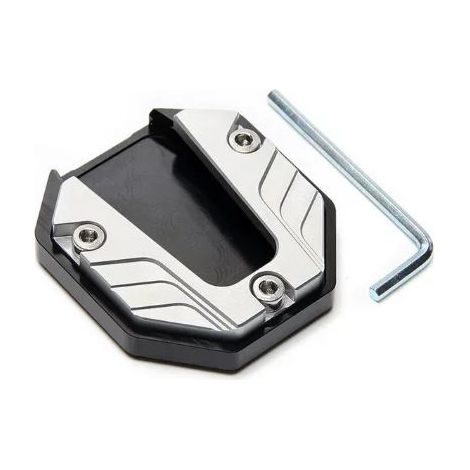 (Argent) Support de béquille latérale pour moto, rallonge de béquille, repose-pieds, support de jambe modifié, maxpower (1/4)