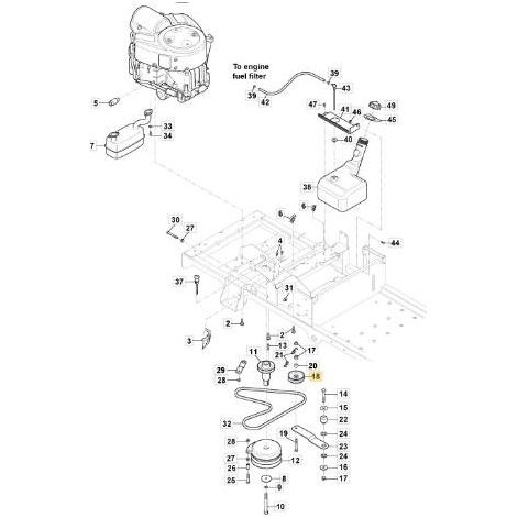 ORIGINAL STIGA SNOW MAX-STAR MOTORRIEMEN – 1812-9025-01