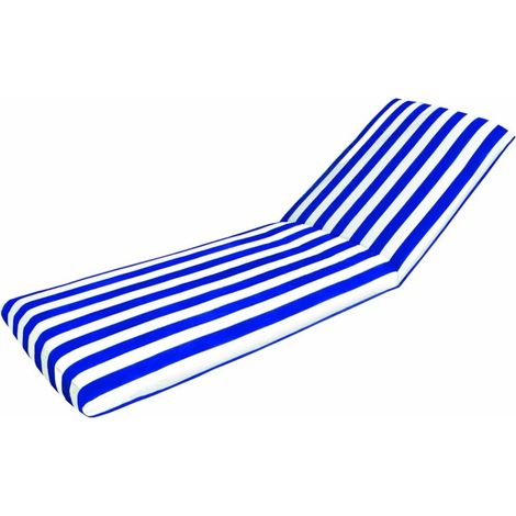 Cojin tumbona 120x50x5cm monob. teplas text bl/az 842633401