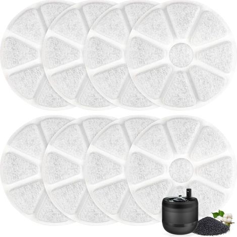 8 Filtres pour Philips Fontaine à Eau - Pet Series, PAW3210/02 Fontaine à Chat, Filtres de Remplacement au Charbon Actif, systèmes de Triple Filtration (1/5)