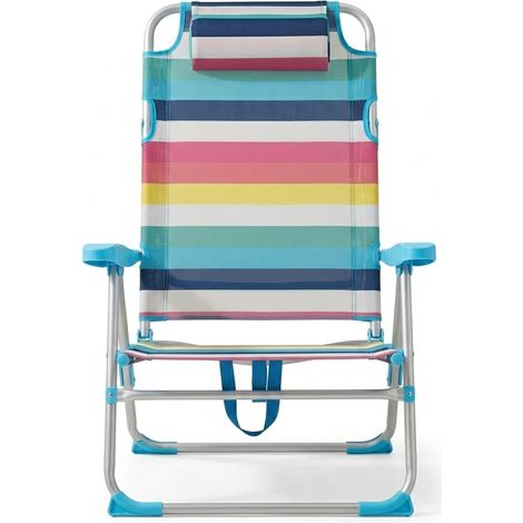 Silla Playa Reclinables Plegables Reposacabeza  Tumbona (1/5)
