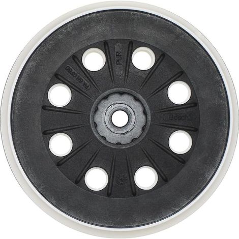 Bosch Accessories 2608601607 Plateau de ponçage mi-dur 125 mm Noir (1/2)
