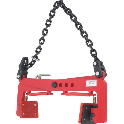Hebeklemme, Tragkraft 325 kg, ergonomisches Design, rot, 325 kg (1/2)