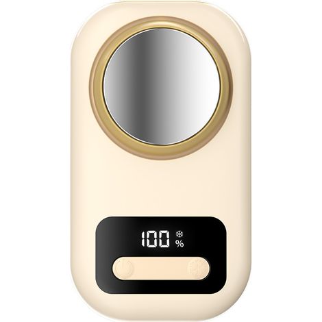 Ventilateur semi-conducteur – Plaque aluminium – 3 modes – Écran numérique – Polyvalent (cou, taille, bureau) – Batterie longue durée – USB-C – Pour randonnée, bureau, camping (1/4)