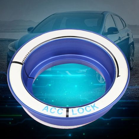 Anneau décoratif pour clé de contact Ford Focus avec finition lumineuse (bleu) (1/5)
