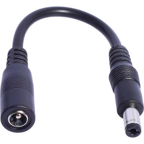 22AWG DC5,5mm x 2,1mm weibliches Adapterkabel kompatibel mit Solarpanel-Lüftern und LED-Lampen (DC5521, Umwandlung auf C13/M16/12/XLR) (1/5)