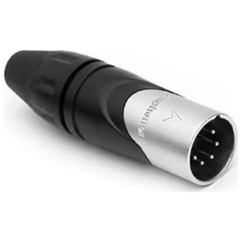XLR mâle, droit Amphenol AX5M Nombre de pôles: 5 noir, argent 1 pc(s) D625101 (1/2)
