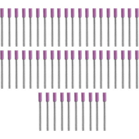 Crezuo 50-teiliges 4-mm-Schleifkopf-Rotationswerkzeug-Schleifscheiben-Set