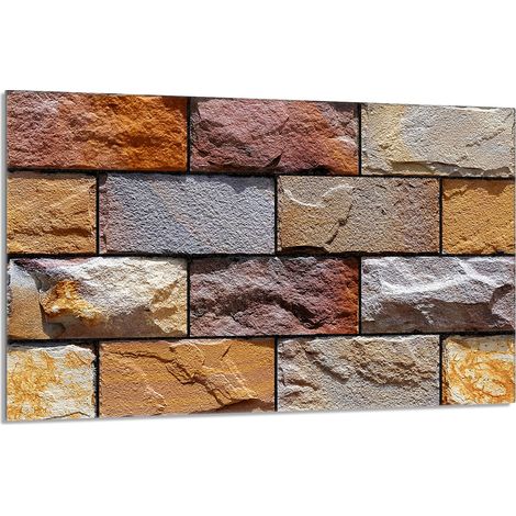 Glasschutzplatte für den Herd 80x52 Brick