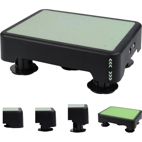 Marchepied antidérapant à hauteur réglable 3 niveaux, phosphorescent, portable, capacité 220 kg – aide à la montée et à l’entrée – tabouret step pour personnes âgées, douche, voiture (1/5)