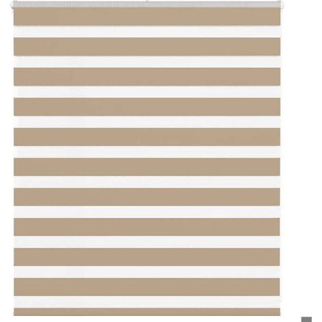 4014528 Store zèbre marron sable largeur du tissu 130,9 cm polyester (1/5)