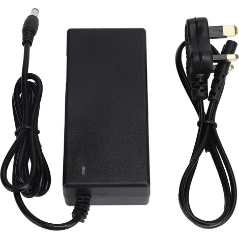 Adaptateur secteur 42 V 2 A, connecteur mâle CC 5,5 mm pour batterie lithium-ion 36 V, CA 100-240 V 50/60 Hz, prise britannique (1/5)