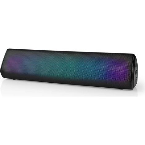 Nedis SPBT2006BK Altoparlante Bluetooth® Durata massima della batteria: 6 ore Modello da tavolo Stereo da 18 W Microfono integrato Accoppiabile Nero (1/5)