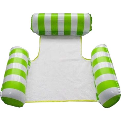 TRADE SHOP - Poltrona Galleggiante Piscina Con Rete Relax Mare Gonfiabile Colori Assortiti - (1/2)