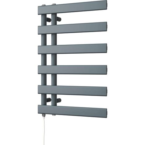Agar - Anthracite Electric Towel Rail H748mm x W500mm 300w Standard (1/3)