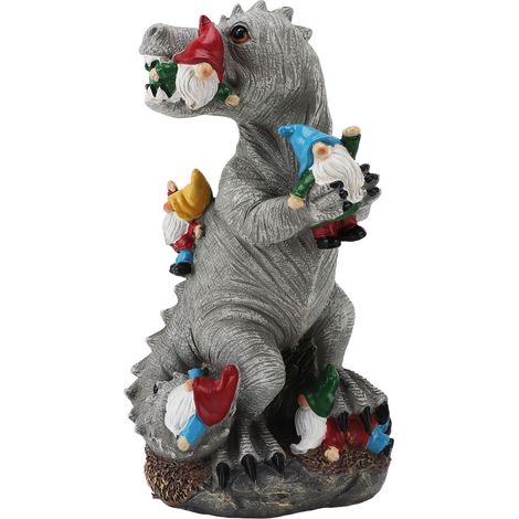 Statue de dinosaure d'extérieur, ornement en résine polyvalent, innovant et amusant, fabriqué à la main, pour jardin, cour, Patio (1/5)