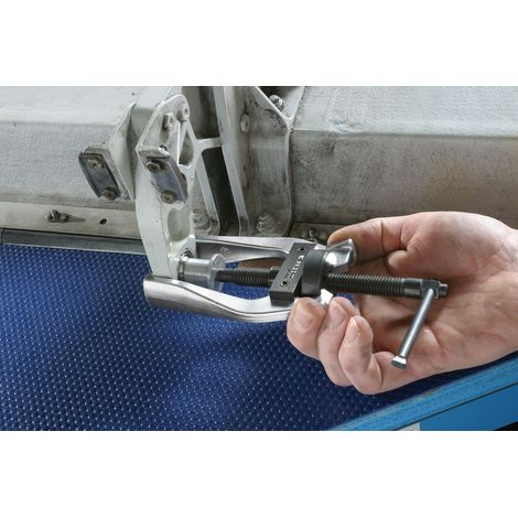 Facom – Extracteur de moyeux de roue autoserrant 2 griffes fines 80mm – Série compacte – Utilisation avec masse à inertie U.49AM