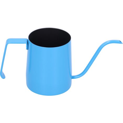 Cafetière artisanale 350 ml en acier inoxydable à bec fin, pour infusion lente, usage domestique, bleu (1/5)