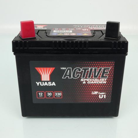 Batterie SLA Yuasa U1 / 12V 30Ah pour motoculture tondeuse Neuf (1/5)
