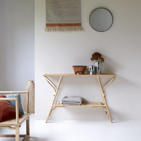 Tikamoon Marius Console en rotin H 81 cm × L 125 cm × P 30 cm (1/5)