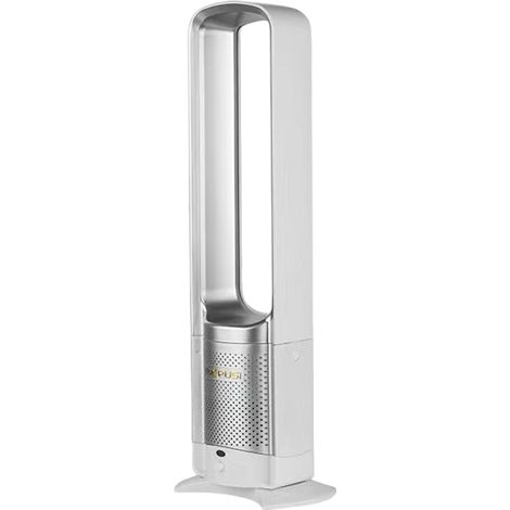 Ventilador sin aspas/ventilador de torre/ventilador de escritorio. Ventilador pequeño, fácil de limpiar (plateado). (1/4)