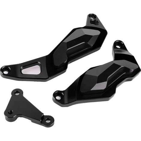 Protège-cylindres Moto Antichute pour Kawasaki Ninja 400 2017-2019, Coque de Protection Moteur en Noir, Kit Glissières de Sécurité (1/5)