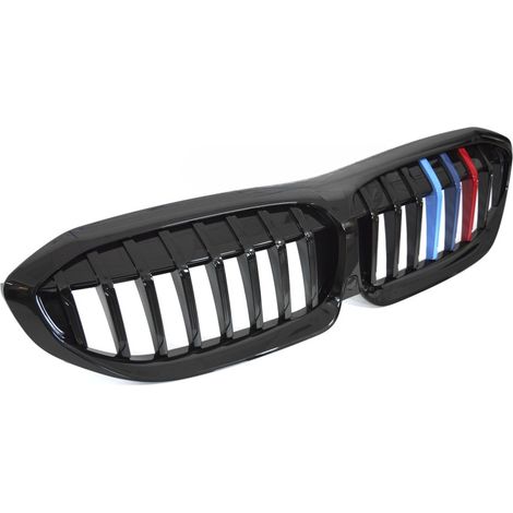Grille de Calandre ABS BMW Serie 3 G20/G21 de 2019 a 2022 Noir Brillant 3 couleurs-42533636 (1/5)