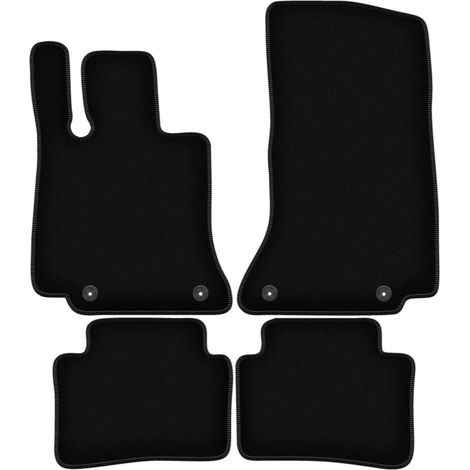 Tapis de sol en velours noir BASIC pour Mercedes Classe C W206 berline, break (2021-) (1/5)