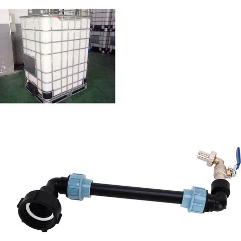 IBC-Container-Anschlussstück, 1-Tonnen-Container-Anschlussstück, Winkelstück, 1-Tonnen-Containerzubehör, Fasscontainer-Steigrohr (1/5)