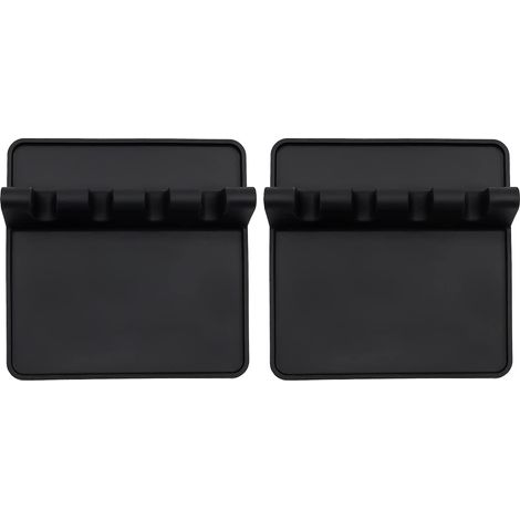 Portaposate in silicone con tappetino scolapiatti, senza BPA, adatto ai fornelli, poggia cucchiaio, pinza per cucchiaio