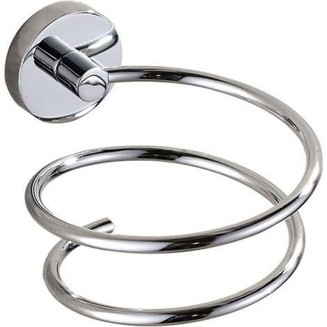 sèche Cheveux Rack en Acier Inoxydable Chrome plaqué Argent installé en Chambre à Coucher, sanitaires et de Salle de Bain (1/5)