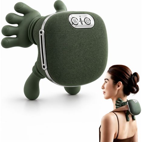 Massaggiatore Per Collo Cervicale e Spalle 4D Shiatsu Con Calore Senza Fili USB