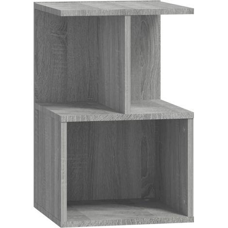 Maison Exclusive - Nachttisch Grau Sonoma 35x35x55 cm Holzwerksto