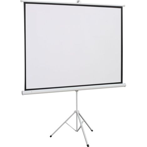 Schermo di proiezione con treppiede, area di proiezione 4:3, schermo pieghevole da 84 pollici (171 x 131 cm), regolabile in altezza, per casa, scuola e conferenze. (1/5)