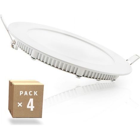 4er-Pack LED-Panels 9W 900Lm 2700ºK 40.000H [HO-PLCIR9W-WW-4PK-AP]