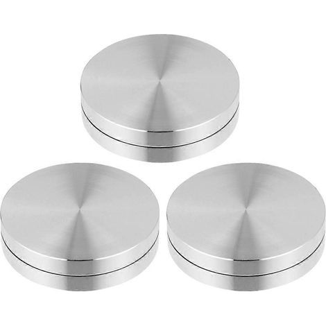 Kugellager aus Aluminiumlegierung für Drehteller, drehbare Tortenständer und Tischdrehteller – 3,8 x 3,8 x 1,2 cm – Silber (1/3)