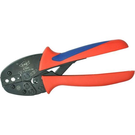 Pince à dénuder Outils à main à sertir à cliquet for connecteurs de câbles coaxiaux Pinces à sertir RG55 / 58/59/62 (1/2)