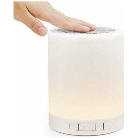 GDRHVFD Veilleuse Enceinte bluetooth lumineuse Lampe de chevet tactile fonction lecteur de carte SD (1/5)