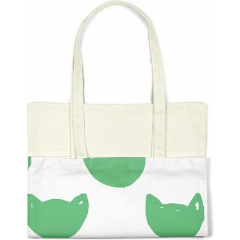 Sac shopping coton Bonamaison - tote bag réutilisable 34x40 cm, anse 30 cm (1/4)