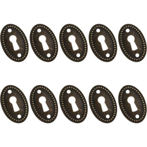 Lot de 16 plaques verrouillage ovales robustes en alliage zinc (1/5)