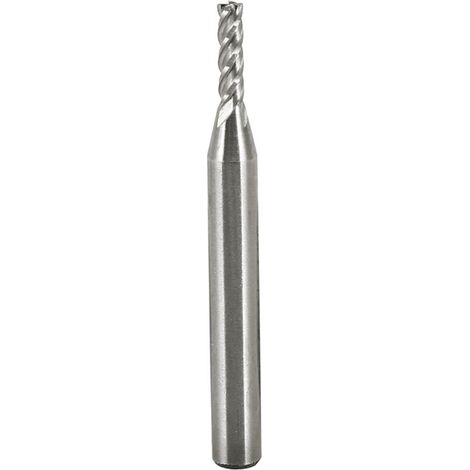 Jeffergarden Fraise à 4 cannelures en acier HSS haute vitesse CNC haute dureté 0,63 cm de diamètre tige droite 6,35 mm-DOU