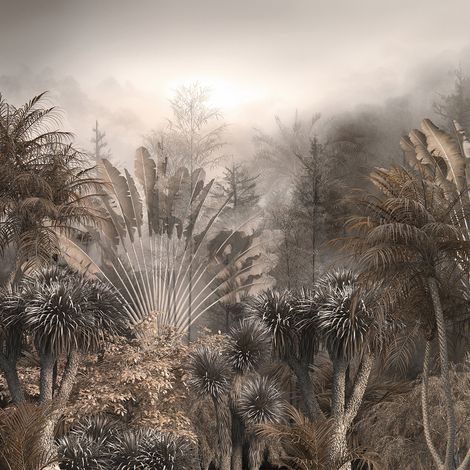 Papier peint panoramique - Forêt Tropicale - 255 cm x 255 cm (1/2)