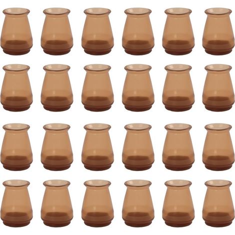 24 PCS Protection Pied de Chaise, Embouts en Silicone avec Patins pour Chaises, Couvre-Pieds de Chaise avec Feutre, Protection Pied de Table, Diamètre 17-26 mm (1/5)
