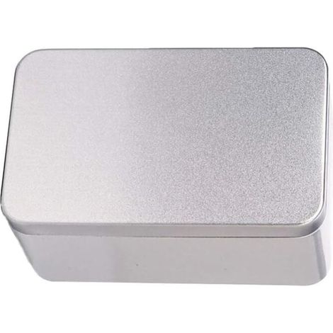 Ulisem Rechteckige Metallbox - Weißblech - 13 x 8 x 6 cm (1/4)