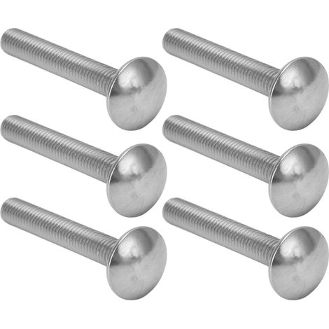 30 Boulons à tête carrée M8x1.25 Inox A2, Vis de fixation automobile DIN603, longueur 55mm, lot de 30 (1/5)