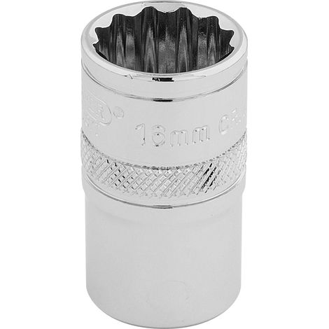 Draper 16mm 1/2" Drive Hi-Torq® 12-Point Socket in Polished Chrome, 1/2" Square Drive, Model 33160 (1/5)